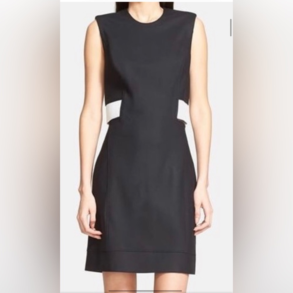 NWT Flex Suit Leather Trim Crew Dress size 8